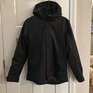 Under Armour Black Winter Jacket, removable fleece insert